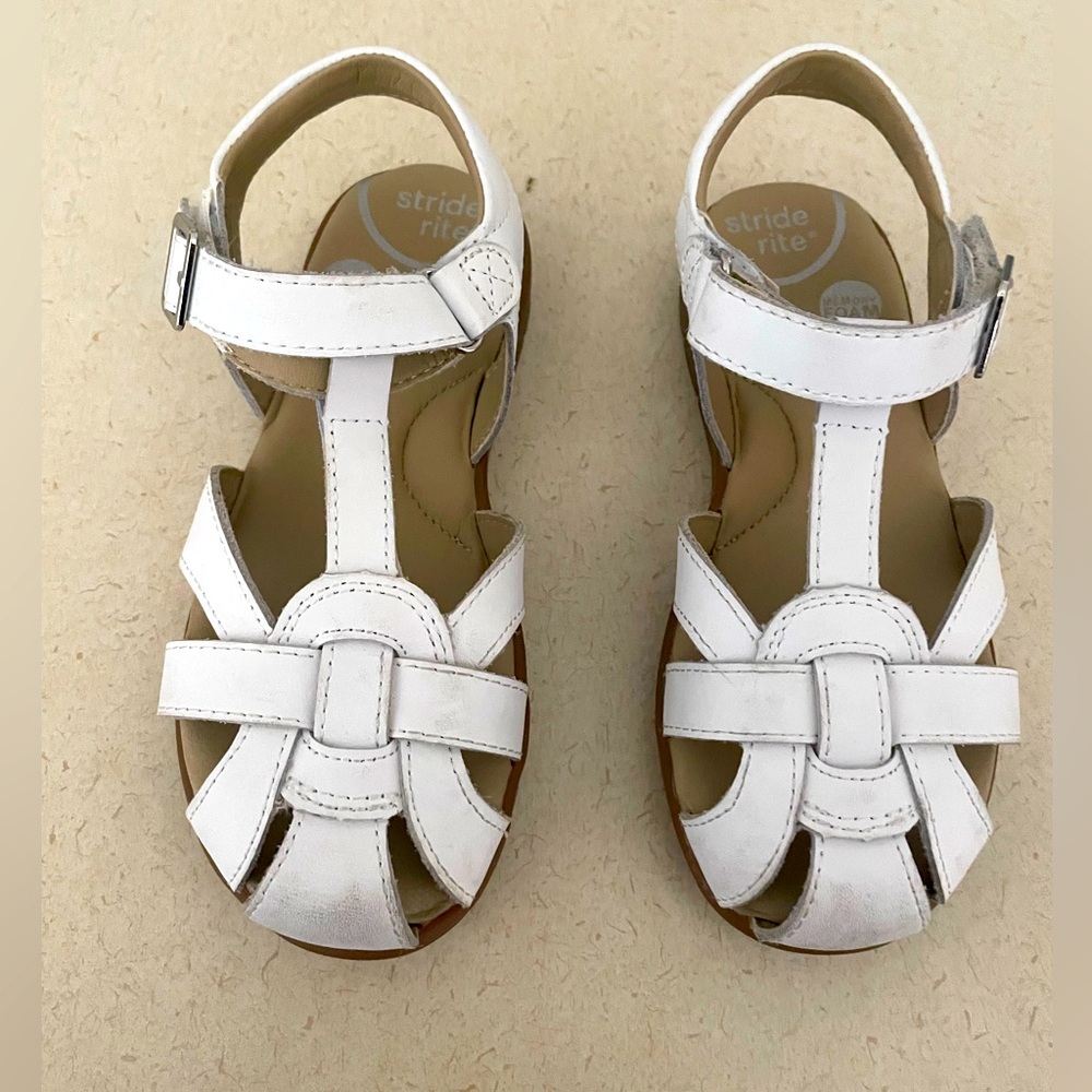 Stride Rite White Kids Sandals